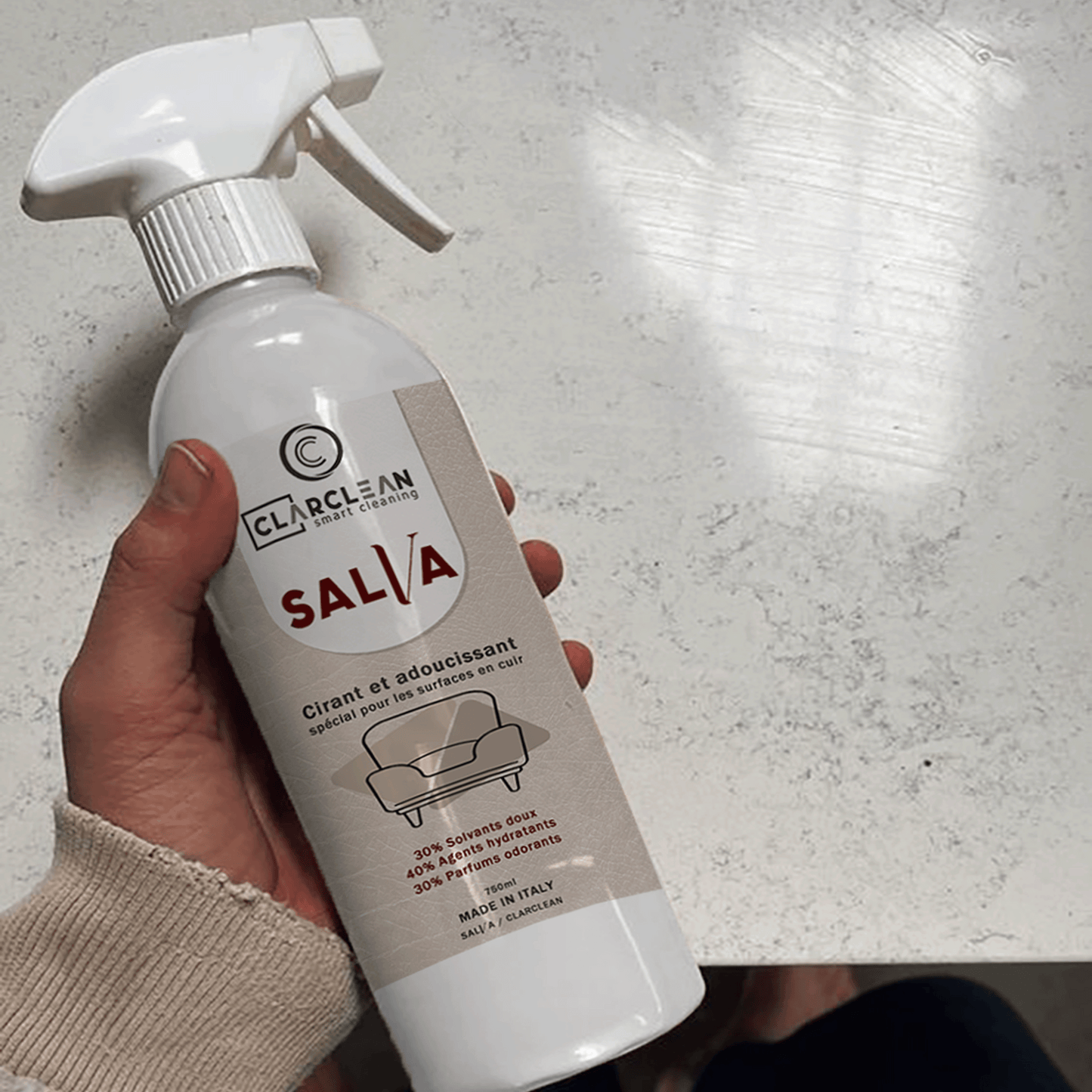 SALVA - Nettoyant et polisseur de cuir - 1 Litre